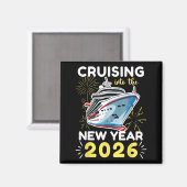 Cruising Into The New Year 2026  Magnet (Vorderseite/Rückseite)