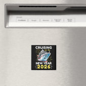 Cruising Into The New Year 2026  Magnet (In Situ (Geschirrspüler))