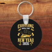 Cruising Into The New Year 2026 New Year Eve Famil Schlüsselanhänger (Vorderseite)