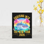 Cruising Into The New Year 2026 Ocean Lover Karte (Gelbe Blume)