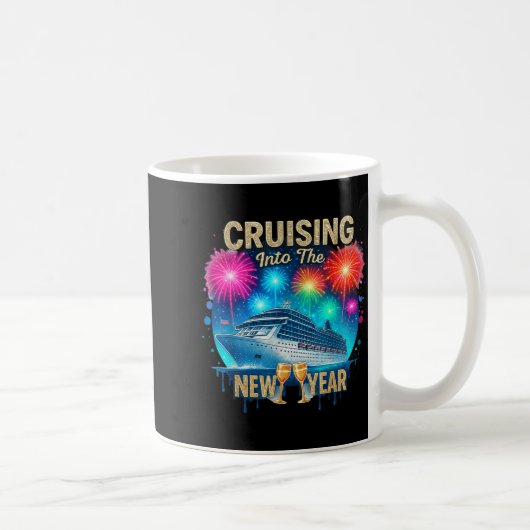 Cruising Into The New Year 2026 Sunset Cruise Vaca Kaffeetasse (Rechts)