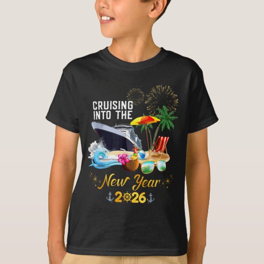Cruising Into The New Year 2026 T-Shirt (Vorderseite)