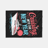 Cruising Into The New Year Trocal Holiday Travel V Fleecedecke (Vorderseite (Horizontal))