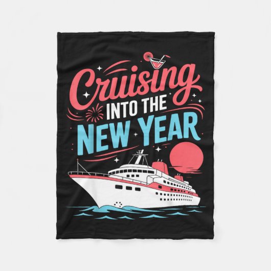 Cruising Into The New Year Trocal Holiday Travel V Fleecedecke (Vorderseite)