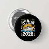 Cruising Into The New Years Eve 2026 Family Matchi Button (Vorne & Hinten)