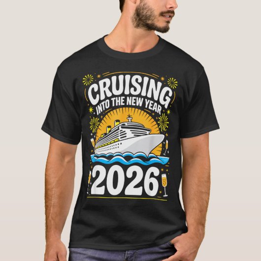 Cruising Into The New Years Eve 2026 Family Matchi T-Shirt (Vorderseite)