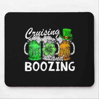 Cruising Saufen Irisches Trinken St Patricks Day B Mousepad