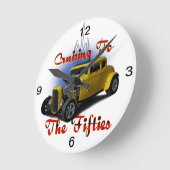 Cruising the 50 runde wanduhr (Winkel)