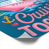 Cruising Together Matching Cruise Valentines Coupl Poster (Ecke)