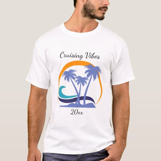"Cruising Vibes" Custom Cruise T - Shirt (Vorderseite)