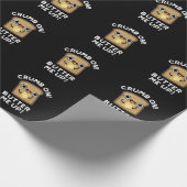 Crumb auf Butter mir auf sonniges Brot Puff Dark B Geschenkpapier (Ecke)