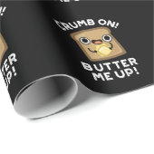 Crumb auf Butter mir auf sonniges Brot Puff Dark B Geschenkpapier (Rolleneckpunkt)