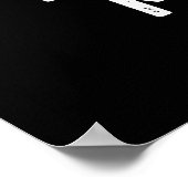 Crumb auf Butter mir auf sonniges Brot Puff Dark B Poster (Ecke)