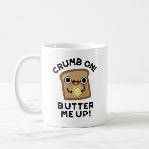 Crumb auf Butter mir hoch lustige Brot Puppe Kaffeetasse