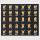 Crumb auf Don't be Crusty Funny Broad Pun Dark BG Geschenkpapier (Flach)