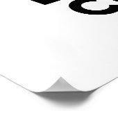 Crumb on Don't be Crusty Funny Broad Pun Poster (Ecke)