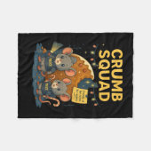 Crumb Squad Funny Cookie Maus Weihnachtsdesign Fleecedecke (Vorderseite (Horizontal))