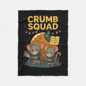 Crumb Squad Funny Cookie Maus Weihnachtsdesign Fleecedecke (Vorderseite)