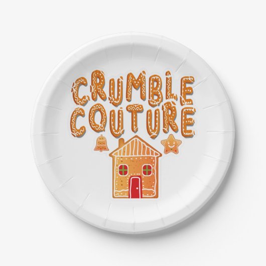 Crumble Couture Gingerbread Holiday Paper Pl Pappteller (Vorderseite)