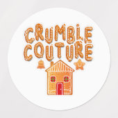 Crumble Couture Gingerbread Holiday Stickers Etiketten (Design 2)
