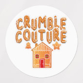 Crumble Couture Gingerbread Holiday Stickers Etiketten (Design 1)