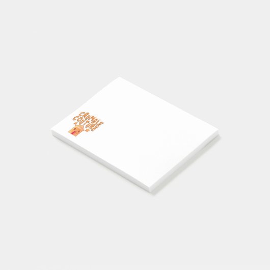 Crumble Couture Gingerbread Niedlich Cookie Design Post-it Klebezettel (angewinkelt)