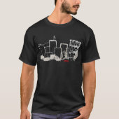 Crumbletown T - Shirt (weiß auf Schwarzem) (Vorderseite)