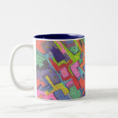 Crumbling City, Abstrakt Art Tasse (Links)