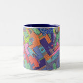 Crumbling City, Abstrakt Art Tasse (Mittel)