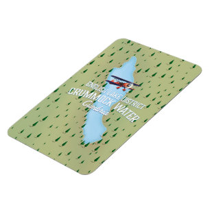 Crummock Water, Lake District Karte Reiseplakat Magnet