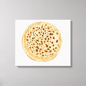 Crumpet auf weiß leinwanddruck (Vorderseite)