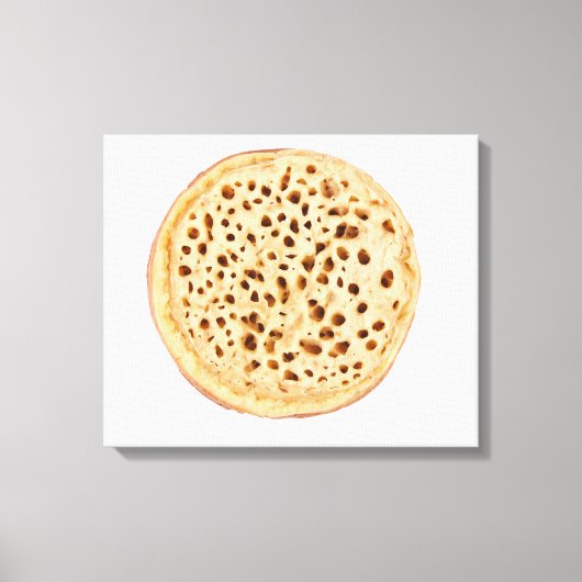 Crumpet auf weiß leinwanddruck (Vorderseite)