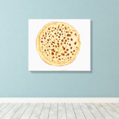 Crumpet auf weiß leinwanddruck (Insitu (Holzboden))