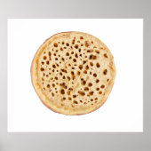 Crumpet auf weiß poster (Vorne)