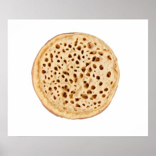 Crumpet auf weiß poster (Vorne)