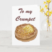 Crumpet-Grußkarten Karte (Gelbe Blume)