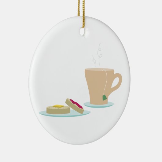 Crumpets & Tee Keramik Ornament (Rechts)