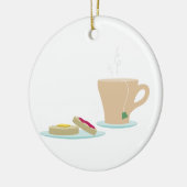 Crumpets & Tee Keramik Ornament (Links)