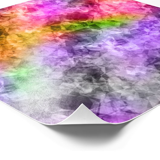 Crumpled Exotic Textur Fotodruck (Ecke)