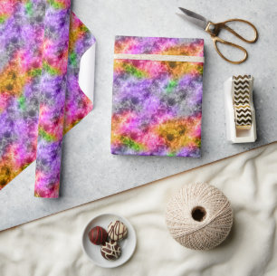 Crumpled Exotic Textur Geschenkpapier