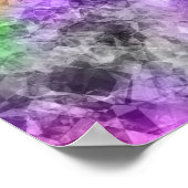 Crumpled Exotic Textur Poster (Ecke)