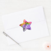 Crumpled Exotic Textur Stern-Aufkleber (Umschlag)