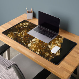 Crumpled Gold Tiefe Schreibtischunterlage