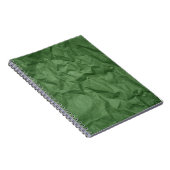 Crumpled Green Paper Texture Notebook Notizblock (Rechte Seite)