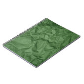 Crumpled Green Paper Texture Notebook Notizblock (Linke Seite)