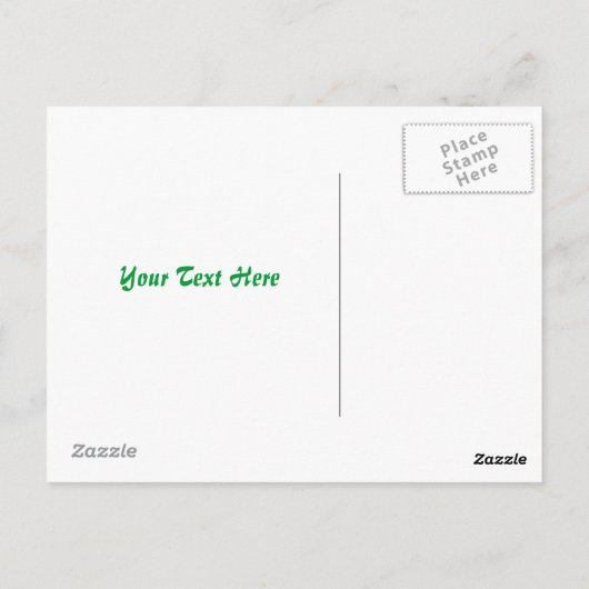 Crumpled Grünbuch Textur leere Postkarte (Rückseite)