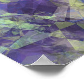 Crumpled Lavendel Textur Poster (Ecke)