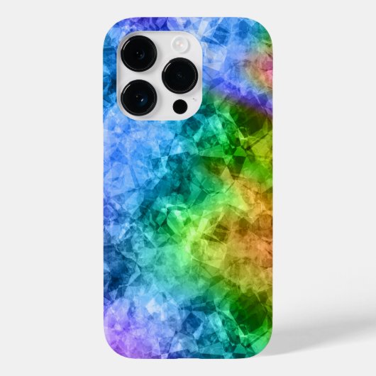 Crumpled Peacock Blue Texture Case-Mate iPhone Hülle (Rückseite)