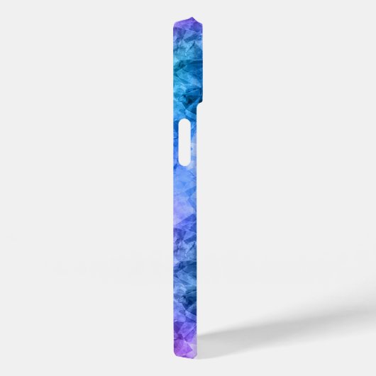 Crumpled Peacock Blue Texture Case-Mate iPhone Hülle (Rückseite / Rechts)