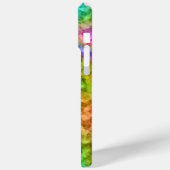 Crumpled Peacock Blue Texture Case-Mate iPhone Hülle (Rückseite / Links)